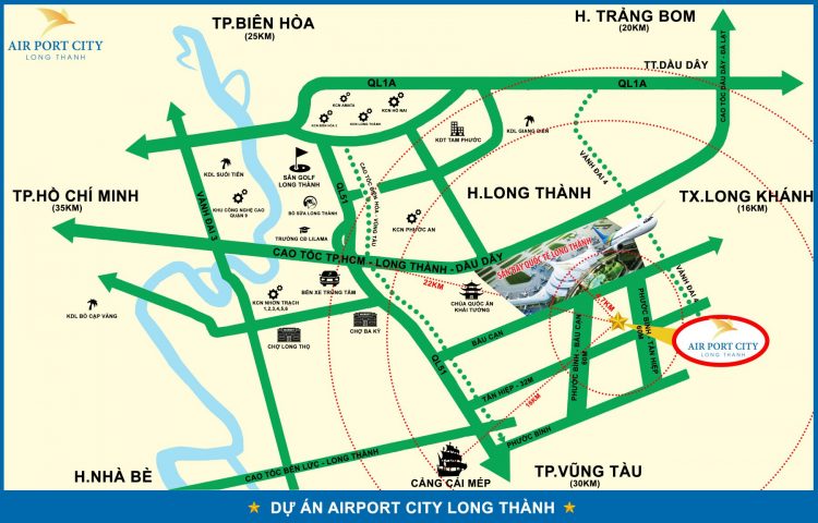 vị trí DXH Airport City Long Thành