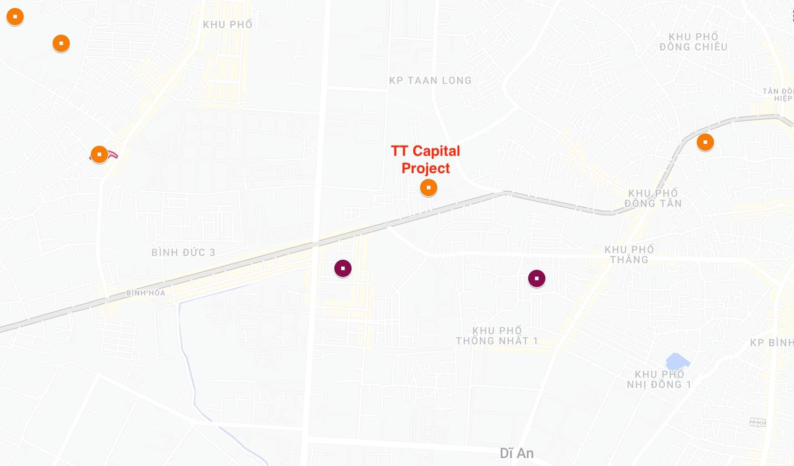 vị trí dự án T&T Capital