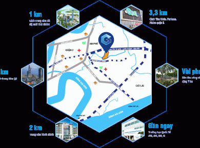 Vị trí dự án the privé quận 2